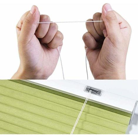 150 Verges Corde d'Ombrage Tressé, Diamètre 1 mm Cordon Blanc en Polyéthylène pour Stores Vénitien Rideau Lamelle Aluminium Store Persienne Plante de Jardinage et de l'Artisanat (1/3)