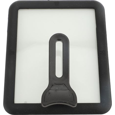 Coperchio rettangolare per padella giapponese per omelette, in vetro antiaderente, per tamagoyaki, con bordo in silicone per friggere le uova. (1/5)
