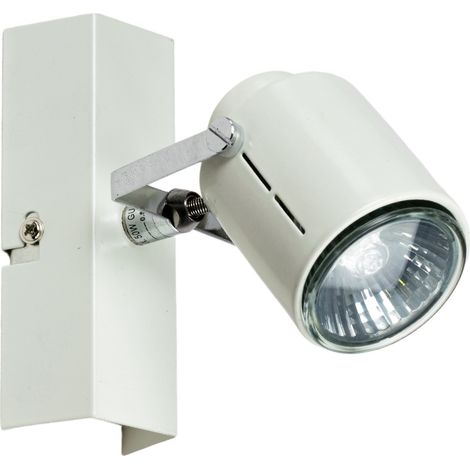 Applique murale Blanc 1 Spot orientable inclinable 42W GU10 Luminaire design (1/3)