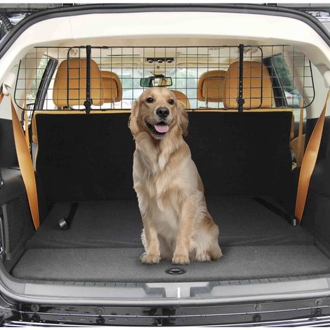 Griglia divisoria per bagagliaio auto per cani regolabile 91-152 x 30 cm (1/5)