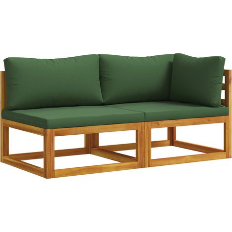 2 pcs Sectional Sofa Set with Cushions vidaXL (1/5)