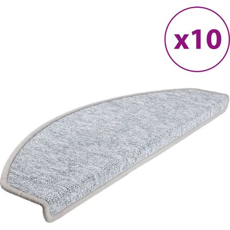 Maison Exclusive - Stufenmatten 10 Stk. 65x24x4 cm Hellgrau Halbr