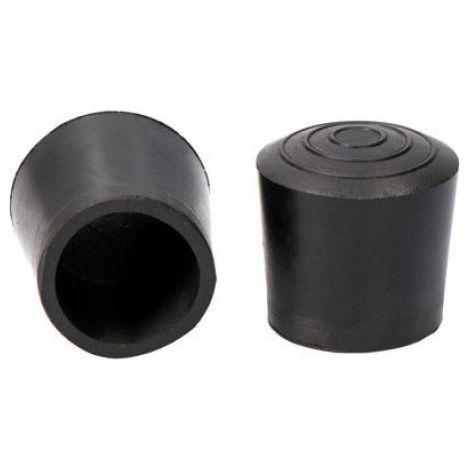 Embout Exterieur - Caoutchouc Noir - Diametre 30 mm - Pour Tube Metal Plastique - Lot De 1 (1/2)