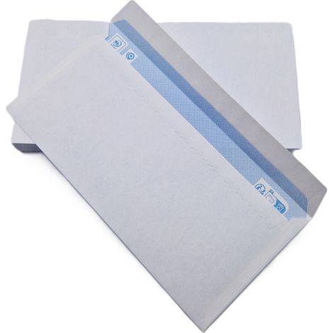 Lot de 100 Enveloppes DL 110 x 220 mm sans fenêtre papier velin 80 gr