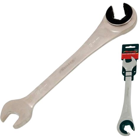 Neilsen 18mm Flare Nut Wrench Ratchet & Standard Open Ended Brake Pipe Spanner