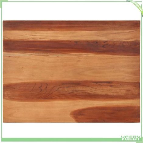 Dessus de table en bois d'acacia massif 60x80 cm - 25-27 mm, finition miel vernie, style campagne (1/5)