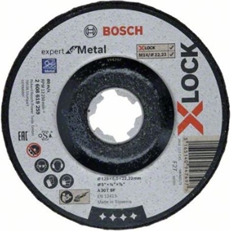 Bosch Expert X-Lock disco abrasivo negro 125 mm