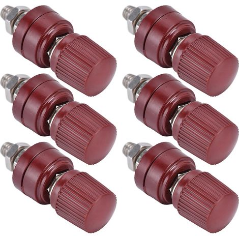 M6 32mm Inverter Terminal Block, 10 Pieces 0-380V (red) (1/5)