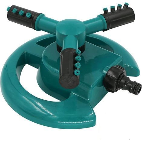 Asperseur Rotatif 360° pour Gazon 3/4 Pouce,Asperseur de Jardin à Raccord Rapide,Asperseur Rotatif Automatique pour Grandes Surfaces,Systèmes d'Arrosage,Économique en Eau & Robuste (1/5)