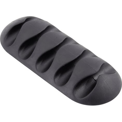 TRU COMPONENTS Kabelhalter selbstklebend TC-6646560 Bündel-Ø-Bereich 6 mm (max) Schwarz 1 St.