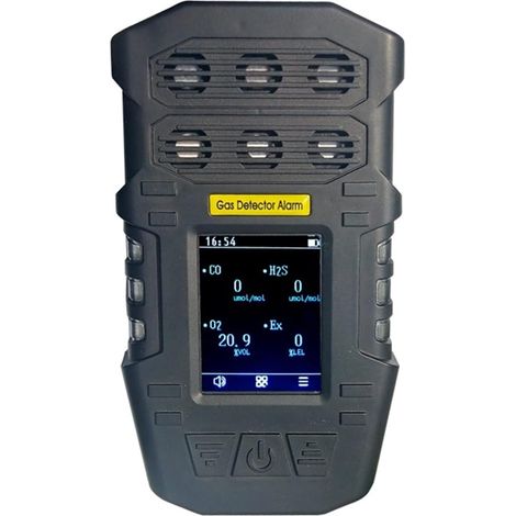 Détecteur de gaz Multi-gaz Mesure de l'oxygène dans l'air, détecteur de qualité de l'air, Moniteur de qualité de l'air S318 0-100% LEL 0-30% VOL 0-1000ppm 0-100ppm ± 0.3m (1/5)