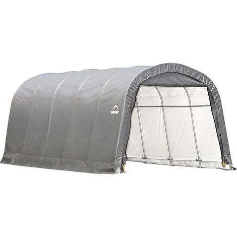 Abri de jardin garage 610x370x240 cm – Bâche polyéthylène 210g/m² résistante UV – Cadre acier renforcé avec stabilisateurs 3X – Shelterlogic