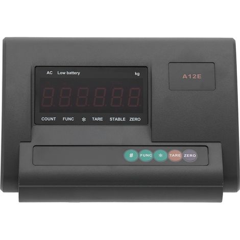 Kit indicateur de pesage - 4 capteurs 2T - Précision ±1 lbs - Écran LED - Pile 6V - Pour pont bascule, chariot (1/5)