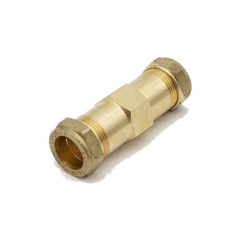 PrimaPlus 22mm Brass Compression Burst Repair Coupling - 5 Pack (1/2)