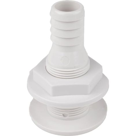 Connecteur Traversant de Coque, Raccord Traversant de Coque 3/4", Raccord fe Tuyau de Vidange de Pompe ABS pour Bateaux Marines (1/5)