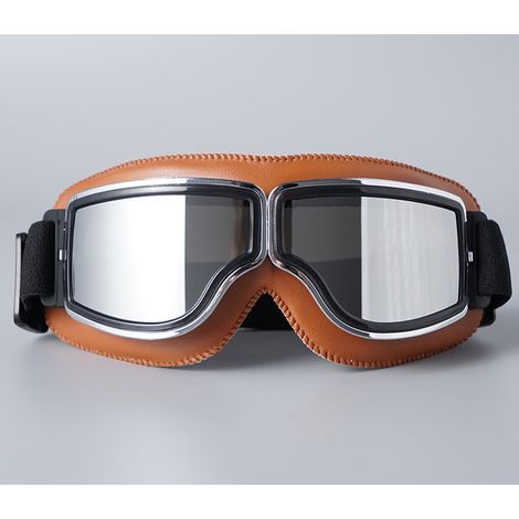 Lunettes de moto rétro aviateur (1/3)