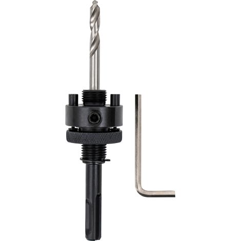 STIER SDS Plus Adapter 5/8" 18 UNF für Lochsägen 32-250 mm inkl. Inbusschlüssel (1/5)