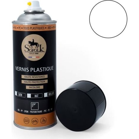 Pintura plástica de alta resistencia: interior y exterior SOFOLK - Blanco brillante - Aerosol 400ml - PINTURA AUTO (1/2)