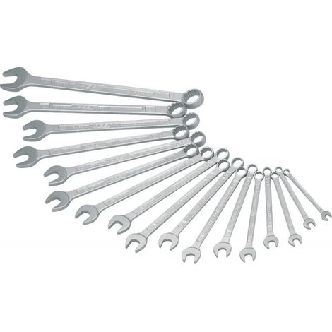 Hazet  juego  de  llaves  combinadas  600N  17  piezas  SW  min.7-27mm  acero  especial  -  600N/17N