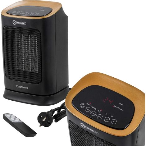 Calefactor de ventilador, calefactor cerámico, 1800 W, 4 modos, mando a distancia (1/5)