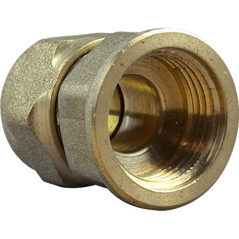 Raccord bicône droit Femelle 3/8" (12/17)-Cuivre 10 (1/3)