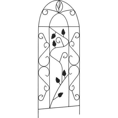 INLIFE Supports pour plantes grimpantes 3 pcs Noir 40x100 cm Fer (1/5)