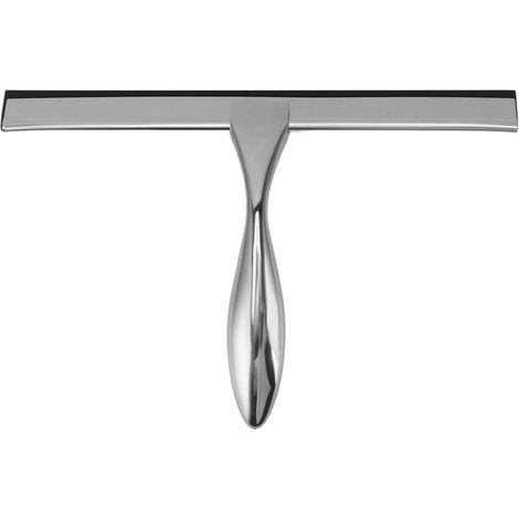 Duschabzieher aus Edelstahl, ergonomischer, rutschfester Griff für effektive Glasreinigung (1/5)