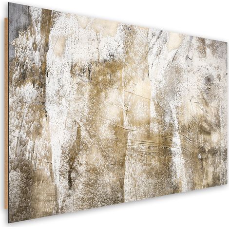 Quadro deco panel, Vintage di astrazione d'oro - 90x60 (1/5)