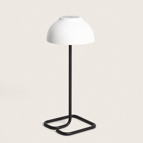 Lampe à Poser LED 3W Portable pour Extérieur avec Batterie USB Rechargable Carlo Blanc / Noir (1/3)