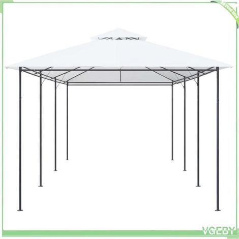 Belvédère - FAFEICY - 310072 - 600x298x270 cm - Blanc - Acier tubulaire (1/5)