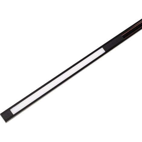 Lampada lineare su binario 1 fase nera 12W 3000K Maxlight (1/3)