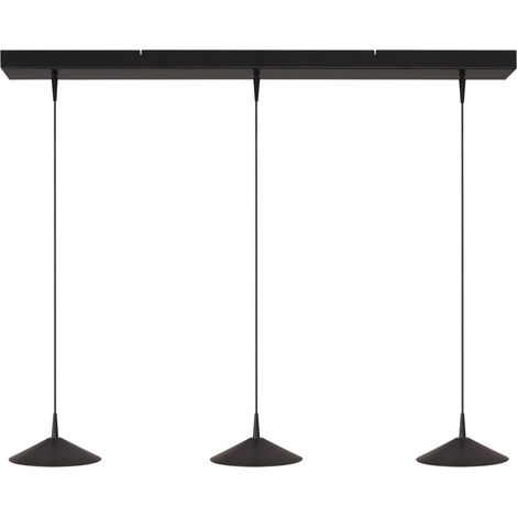 Lampe pendante à 3 lampes Ceppo noir Ø 18cm - 2151-05-81-100-3-18 (1/3)
