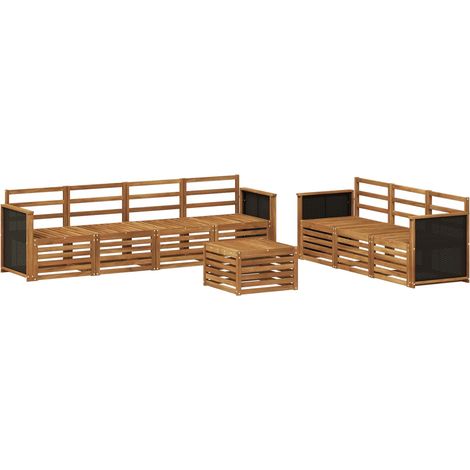 Sofa Sets 8 pcs Solid Acacia Wood vidaXL (1/5)