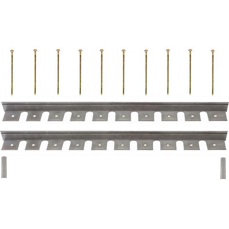 Pflasterkante 2er Set Aluminum, L: 1 m, H: 7,8 cm