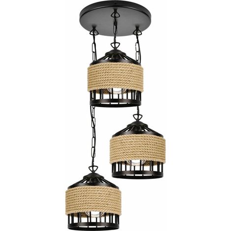Lampe suspendue noire Coliseum 3 (1/5)