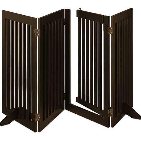 Barrera de seguridad ajustable moderna para interiores 92 x 74 cm protección de mascotas puerta práctica de metal gris 130011433 (1/5)