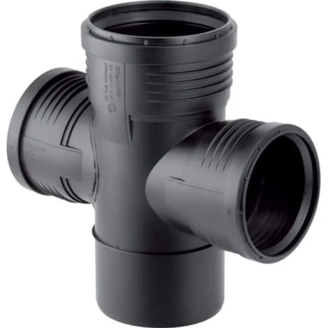 Geberit Derivazione Silent-PP 87,5° doppia, 390.665.14.1