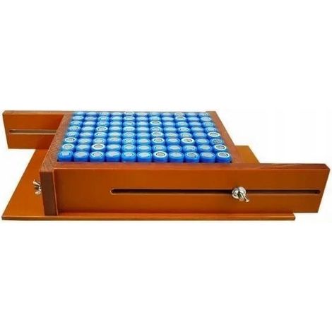 Forma per Saldatura Batterie 6x13 – Costruzione Stabile, Materiale Bakelite  Capacità 78 Celle  Per Saldatura Batterie