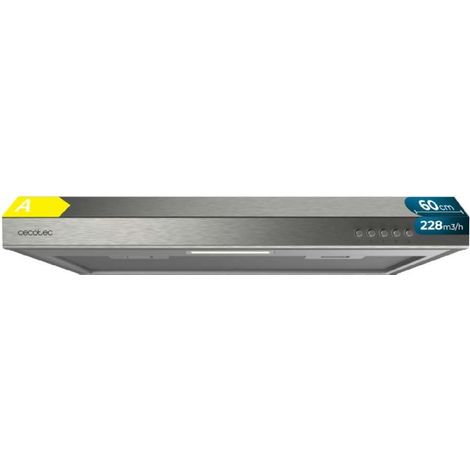 Cecotec Campana Extractora Convencional 60 cm Bolero Flux CM 602100 Inox A. Acabado Inox, Succión 228 m³/h, 3 Velocidades (1/5)