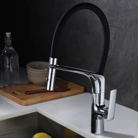 IMEX - grifo monomando de cocina extraíble cromado (1/5)