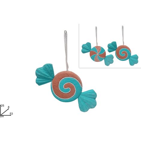 APPENDINO CARAMELLA VELLUTO COLORE ROSA/TIFFANY