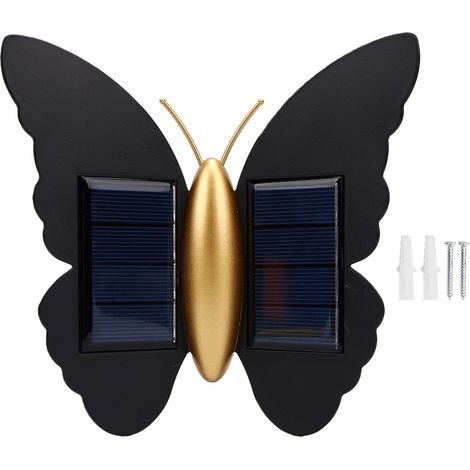 Applique solare da parete con sensore di luce, illuminazione a LED ad attivazione di movimento (verso l'alto e verso il basso) per giardino, balcone, patio e terrazzo. Luce calda. (1/5)