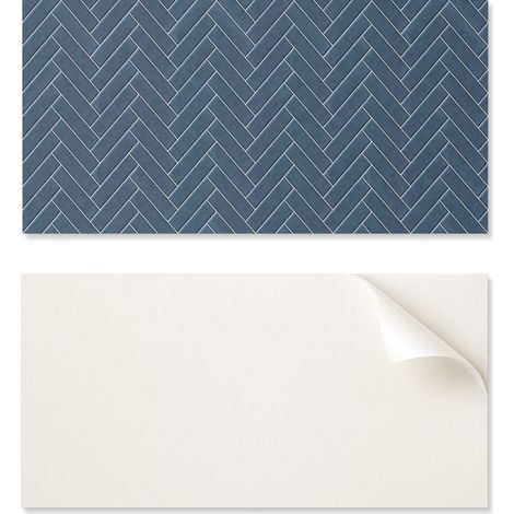 Azulejos decorativos de vinilo con gr谩ficos para cocina o ba帽o, dise帽o de espiga, 10x40x20 cm.