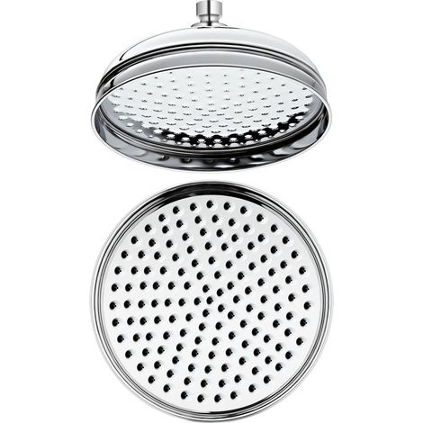 Milano Elizabeth Round Rainfall Shower Head - 300mm Chrome (Fixed)