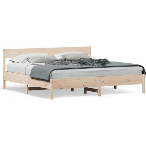 Maison Exclusive - Giroletto senza Materasso 180x200 cm in Legno Massello di Pino