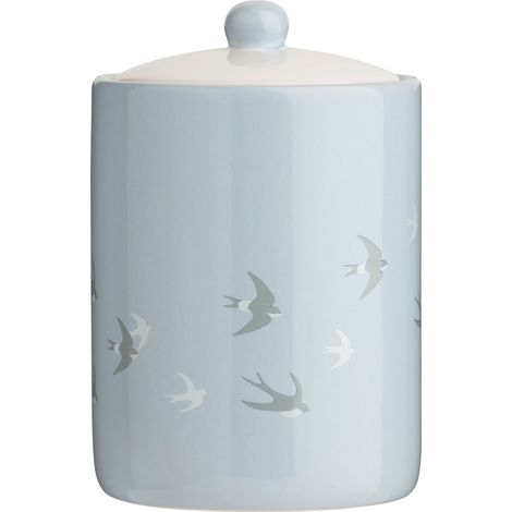 Premier Housewares Light Blue and Cream Swift Storage Jar (1/4)