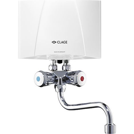 CLAGE M4/SMB Durchlauferhitzer Set 4,4kW 230V Übertisch max. 2,5l/min drucklos hydraulisch mit Spezialarmatur und IES (1/2)