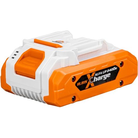 Batterie RURIS ALFA UP 2400e – 20V 4Ah 80Wh – Port USB-C Bidirectionnel – Cellules Premium 21700 – Autonomie +30% – Compatible Outils RURIS (1/3)