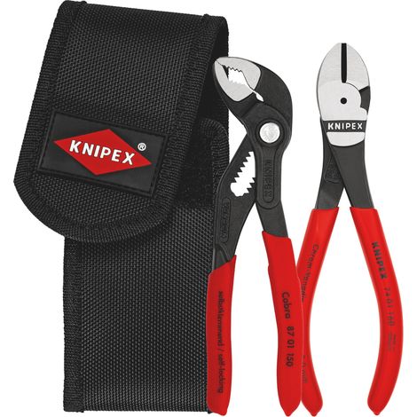 Draper 54230 KNIPEX 00 20 72 V02 Mini Pliers Set In Belt Tool Pouch