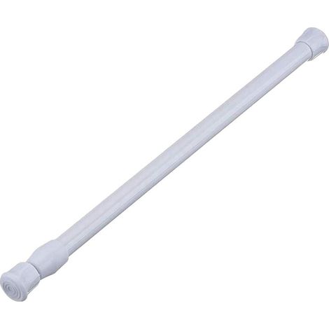 Teleskop-Duschvorhangstange – Verstellbar von 55 bis 90 cm – Kein Bohren erforderlich – Weiß (1/5)